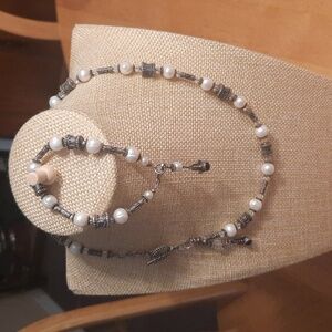 Womens 925 pearl set